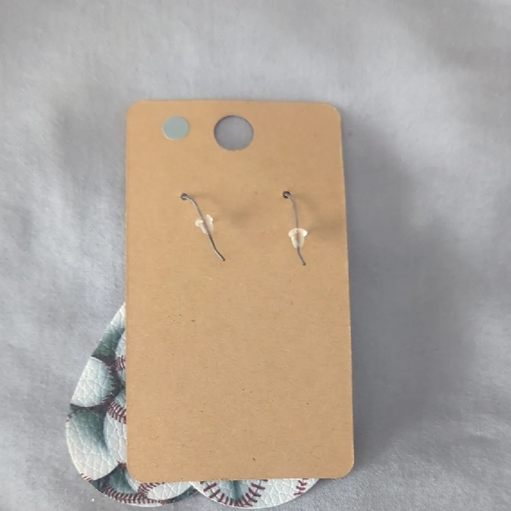 Baseball Teardrop Dangle  Earrings